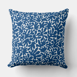 Coussin Formes biologiques Abstrait 240822 - Indigo Style