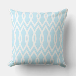 Coussin Formes d'amande en bleu ciel doux