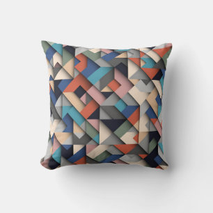 Coussin Formes géométriques Abstraites colorées