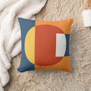 Coussin Formes géométriques qui se chevauchent - Style rét