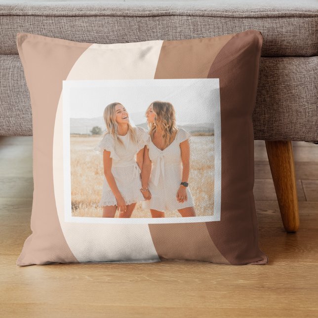Coussin Formes modernes Brown et beige | Photo (Créateur téléchargé)
