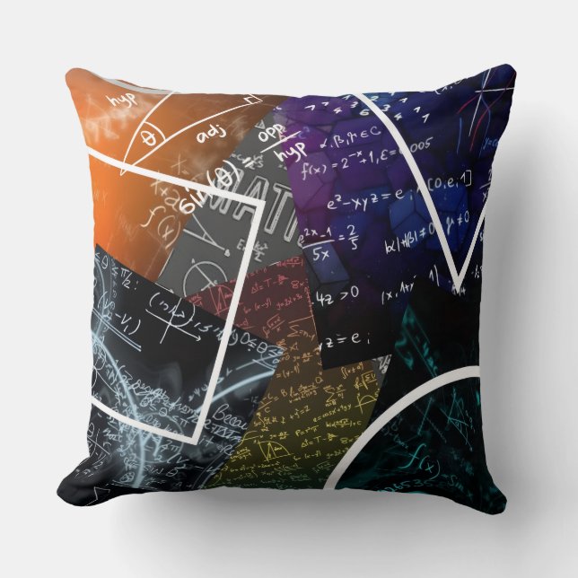 Coussin Formule mathématique Lancer l'oreiller (Recto)