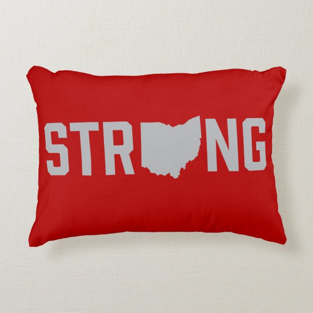Coussin fort d'accent d'état de l'Ohio (Devant)