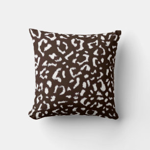 Coussin Fourrure de léopard d'art