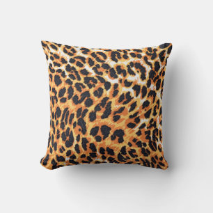 Coussin fourrure léopard comme arrière-plan léopard, motif
