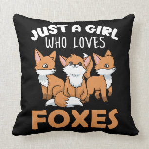 Coussin Fox Cadeaux Femmes Fox Cadeaux Filles Fox Lover Fo
