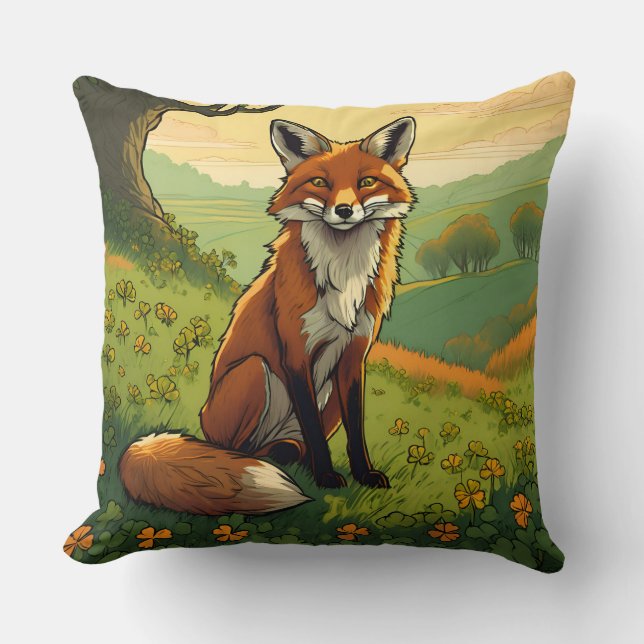 Coussin Fox en Shamrock (Recto)