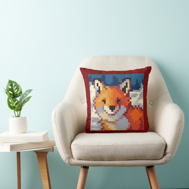 Coussin Fox, Pixel Art, pixel art (Chaise)