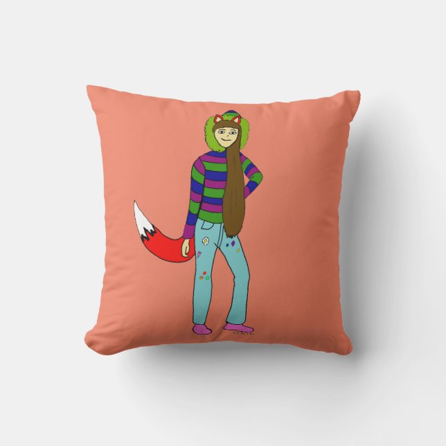 Coussin foxgirl (Recto)