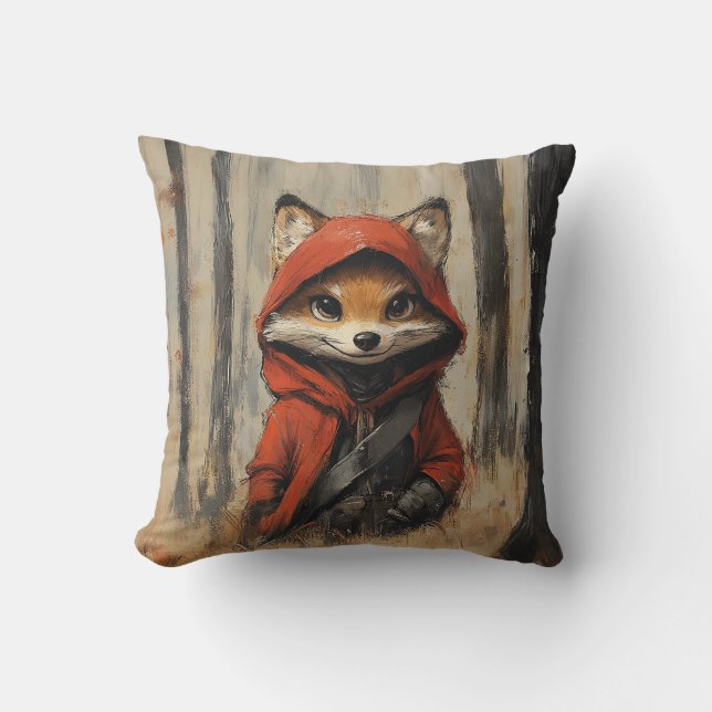 Coussin foxy fox le petit renard malin  (Recto)