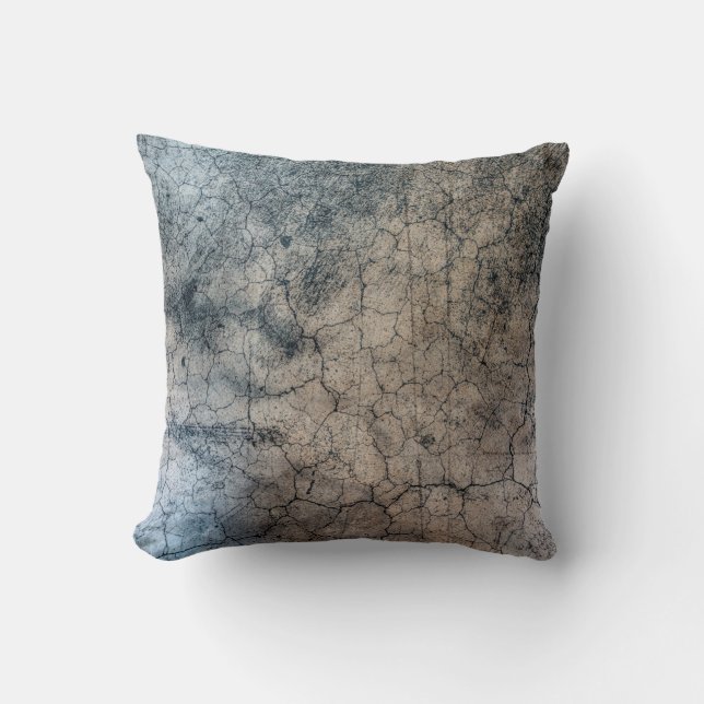 Coussin Fracture grunge texture fissurée (Recto)