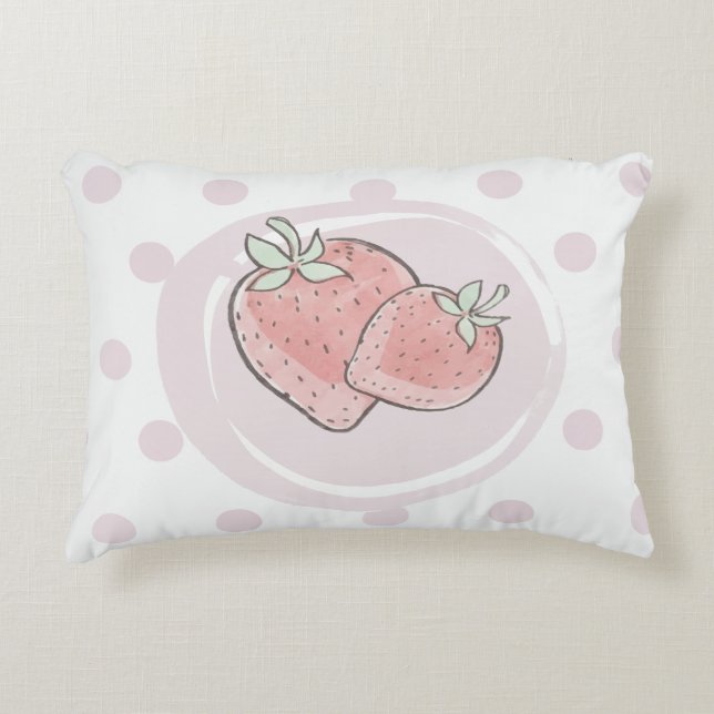 Coussin Fraise Mignon (Devant)