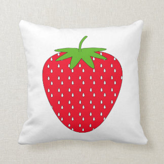 Coussin Fraise rouge
