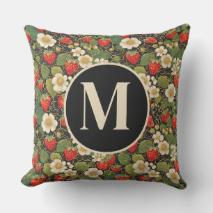 Coussin Framboise Monogramme Personnalisée