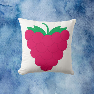 Coussin Framboise Rose Fruit Baie 