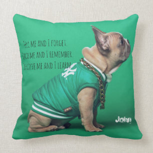 Coussin Français Bulldog Meilleur devis Nom personnalisé
