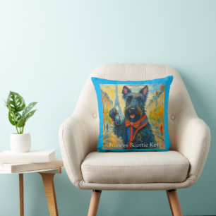 Coussin Frances Scottie Key : L'hymne adorable