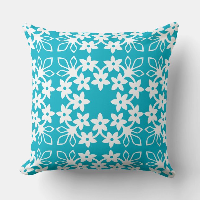 Coussin Frangipani HAWAÏEN de plumeria d'OREILLER (Recto)