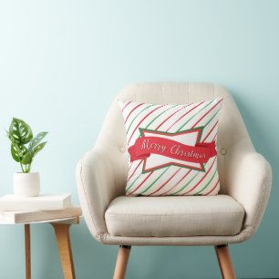 Coussin Frappes de Noël et bannière