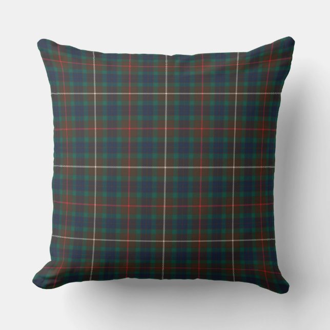 Coussin Fraser Chasse Tartan Plaid Motif (Recto)