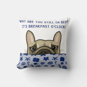 Coussin French Buldog Breakfast O’Clock
