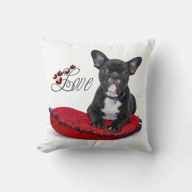 Coussin French Bull Dog - Français - Amour (Recto)