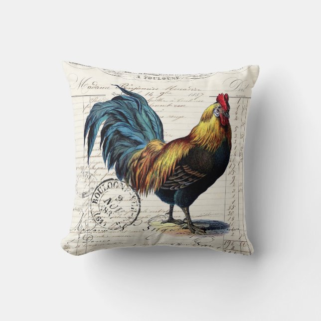 Coussin French Farmhouse Roster Vintage (Recto)