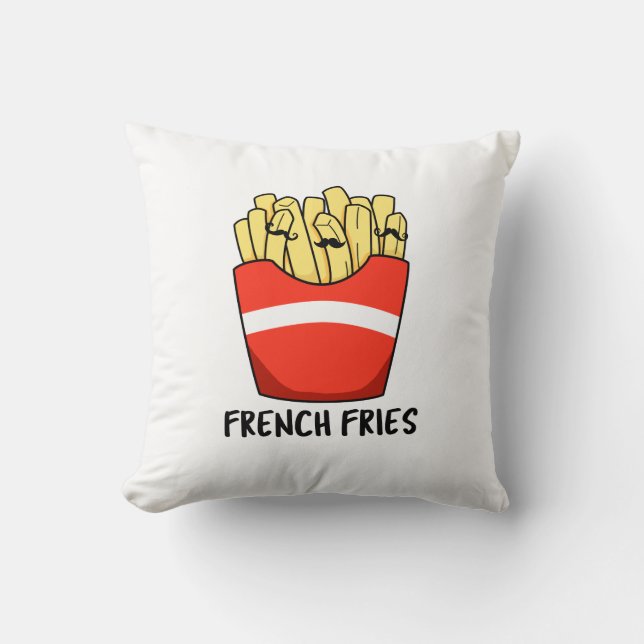 Coussin French Fries Funky Fast Food Pun (Recto)