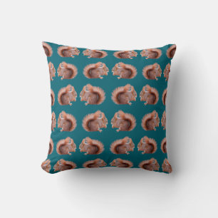 Coussin Frénésie Écureuil Roux