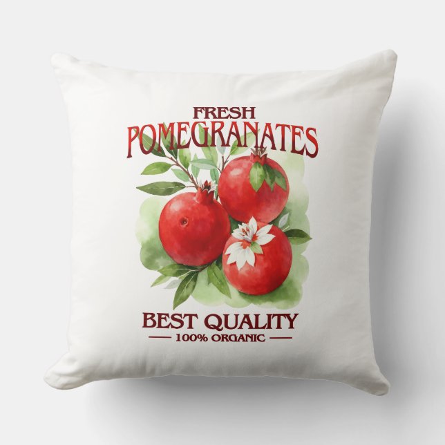 Coussin Fresh Pomegranates - Best Quality (Recto)