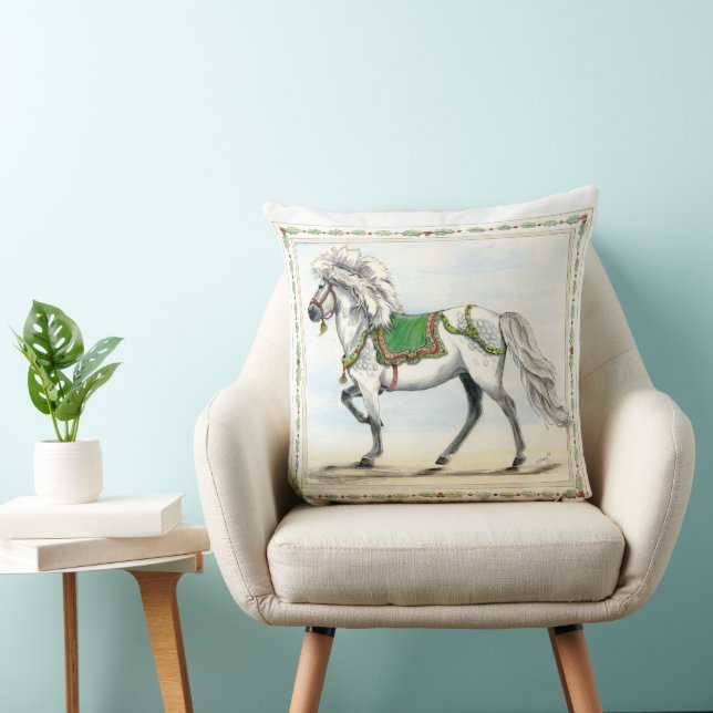 Coussin Freya Jol Noël Cheval islandais (Chaise)