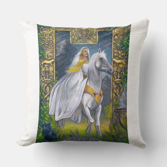 Coussin Freyja traverse l'arc de Folkvangr (Recto)