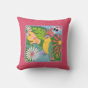 Coussin Frida Kahlo Parrot Graphic