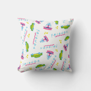Coussin FRIENDS™ Motif Taxi et Fontaine à Eau