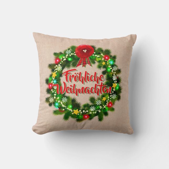 Coussin Frohe Weihnachten Kissen Christmas (Recto)