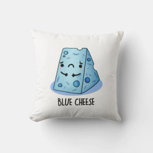 Coussin Fromage Bleu Drôle Pun Triste