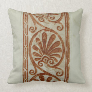 Coussin Frontière Brown méditerranéenne ornementale
