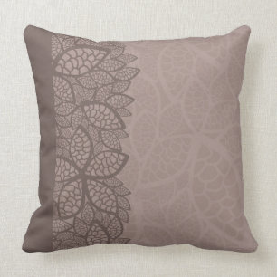 Coussin Frontière et arrière - plan de motif de feuille