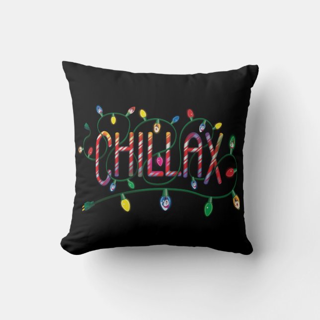 Coussin Frosty the Snowman™ | Lumières de vacances "Chilla (Recto)