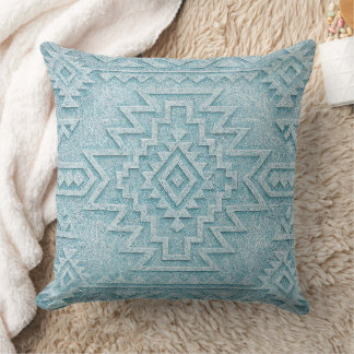 Coussin Frozen Navajo Frost Pattern Throw Pillow