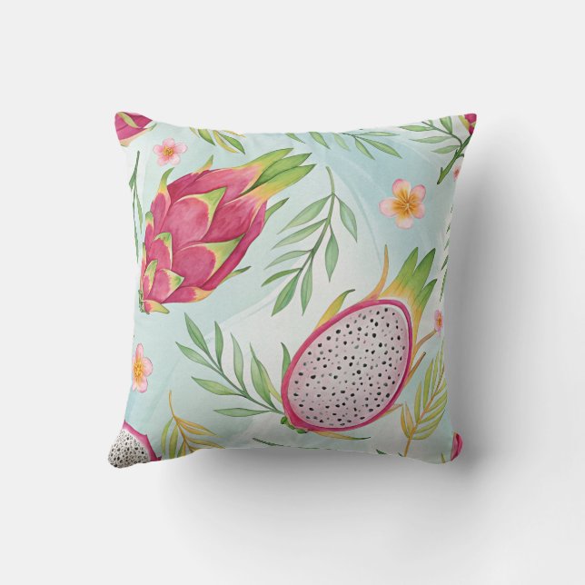 Coussin Fruit Dragon Rose (Verso)