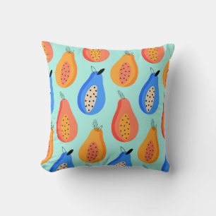 Coussin Fruits d'agrumes mignons Été Vintage