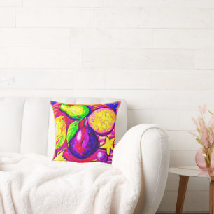 Coussin Fruits et étoiles vibrants. Commandez dès maintena