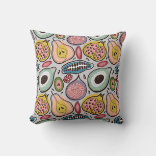 Coussin Fruits motif sans soudure