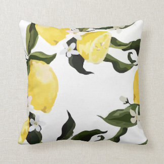 Coussin Fruits Motifs au citron
