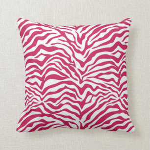 Coussin Fuchsia Zebra Stripe