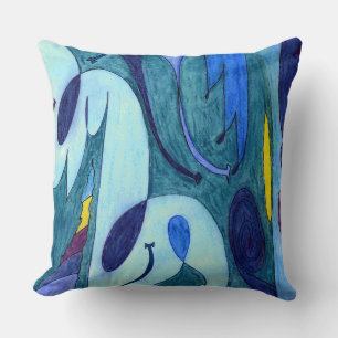 Coussin Fumes bleues