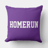 Fun Baseball HOMERUN Texte Blanc Sur Violet Royal