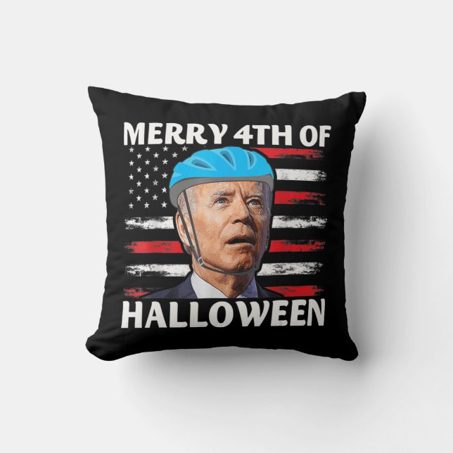 Coussin Fun Biden Dazed Joyeux Juillet Joyeux Halloween Bi (Recto)