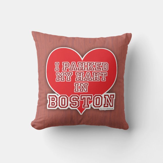 Coussin Fun Cool Park My Heart in Boston Home (Recto)